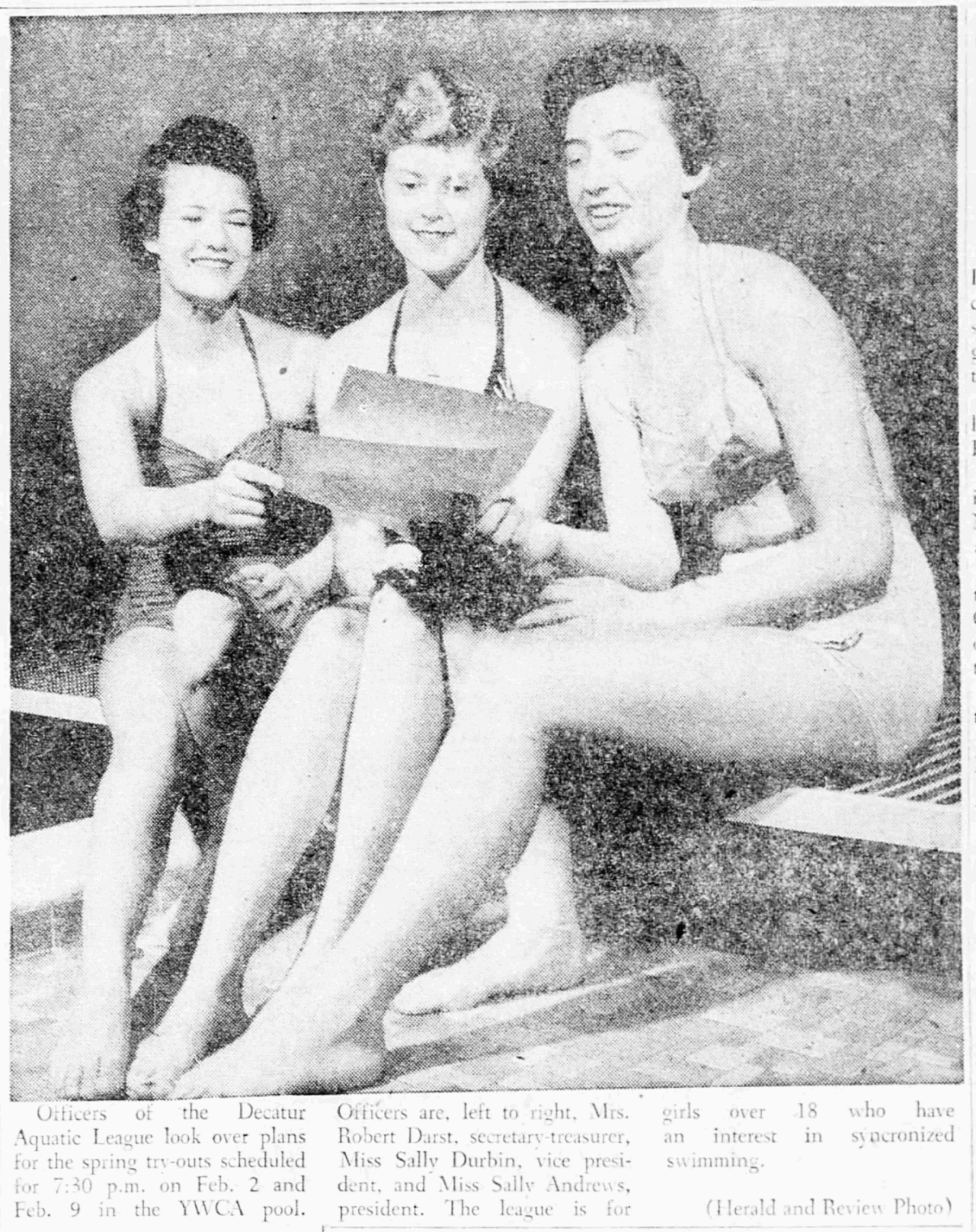 Officers of the Decatur Acquatic League